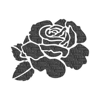 Pochoir Fleur Rose 2