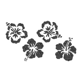 Pochoir Bordure Hibiscus 2