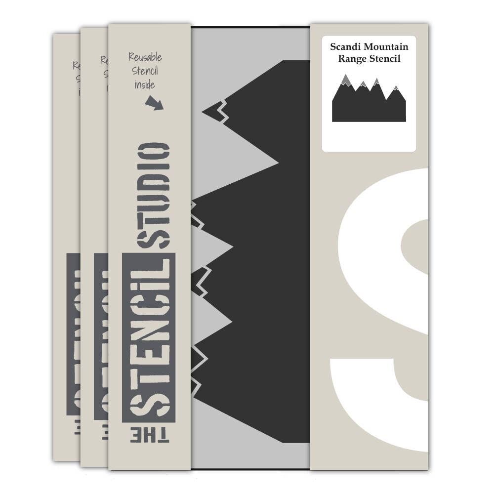 Stencil della catena montuosa di Scandi