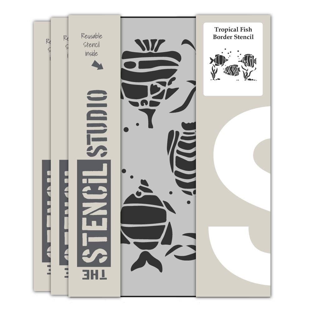 Stencil bordo pesce tropicale