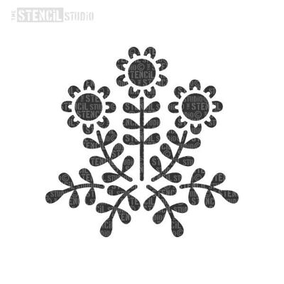 Marjorie Flower Stencil