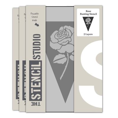 Plantilla de empavesado de rosas (plantilla de 2 capas)