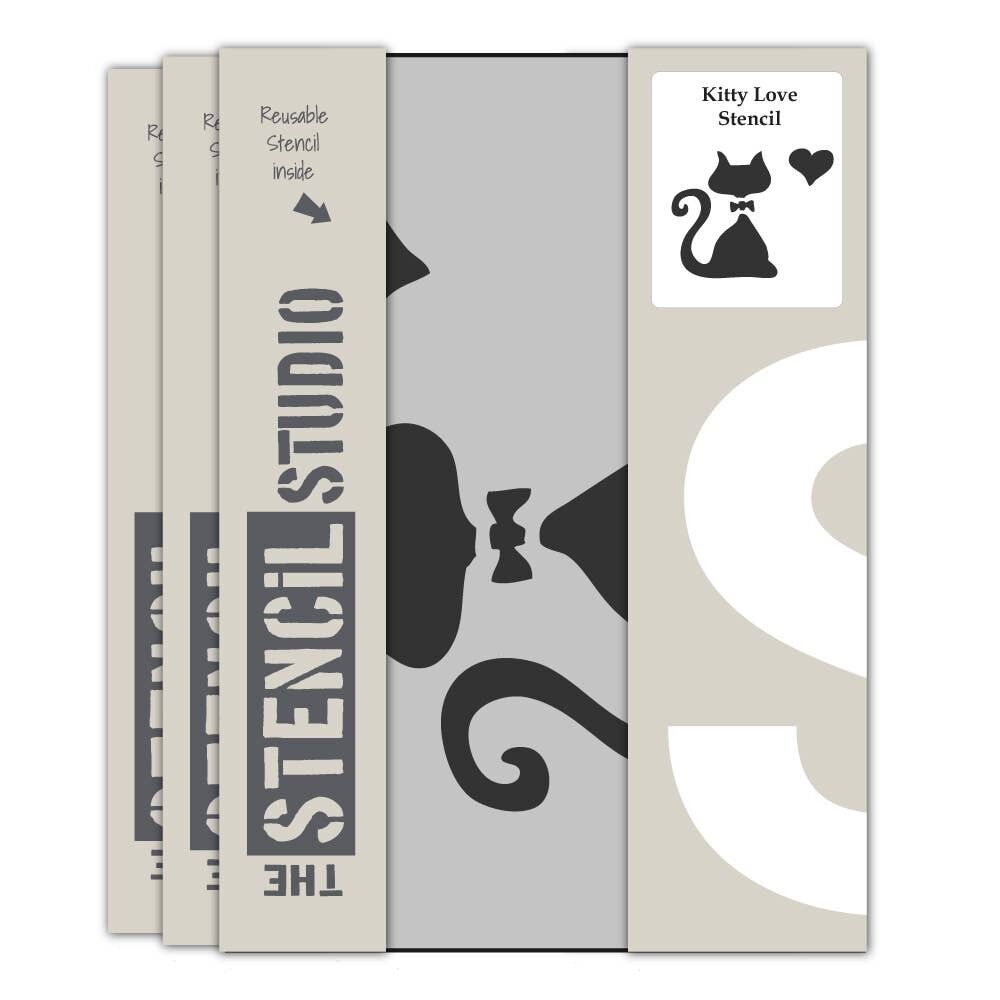 Stencil amore gattino