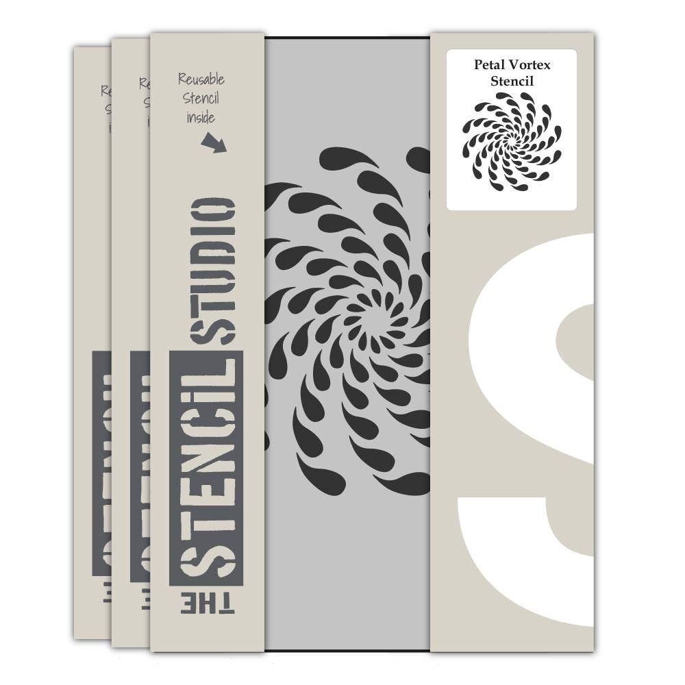 Stencil vortice di petali
