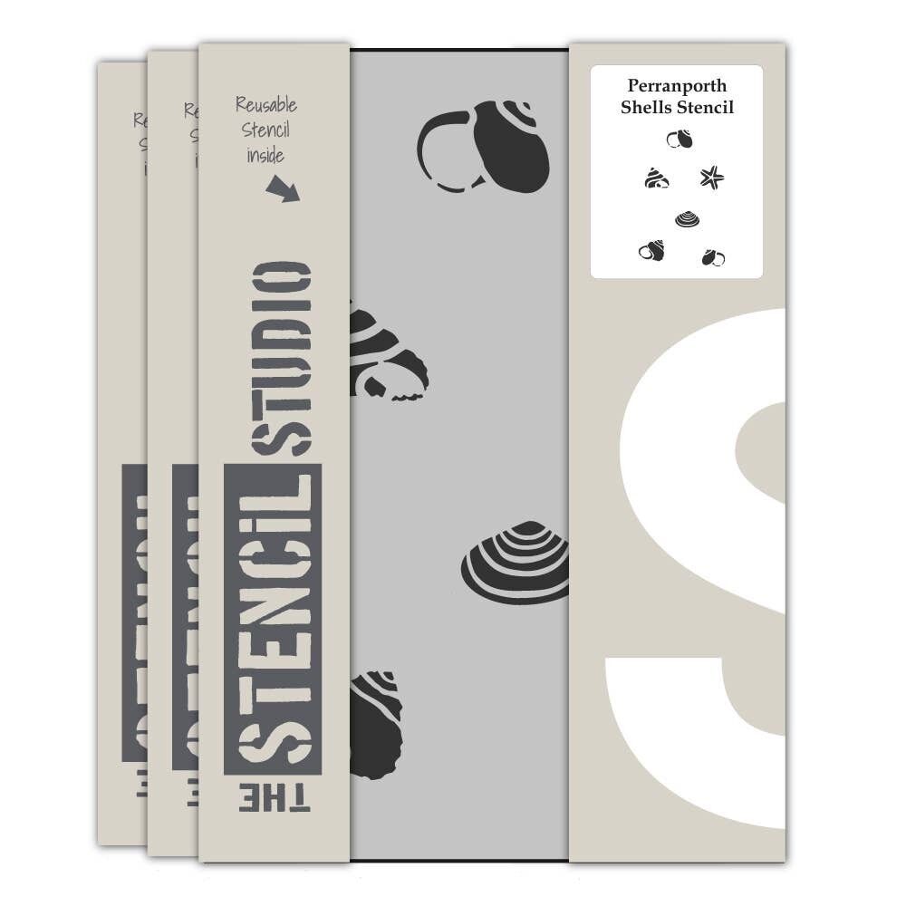 Stencil di conchiglie di Perranporth