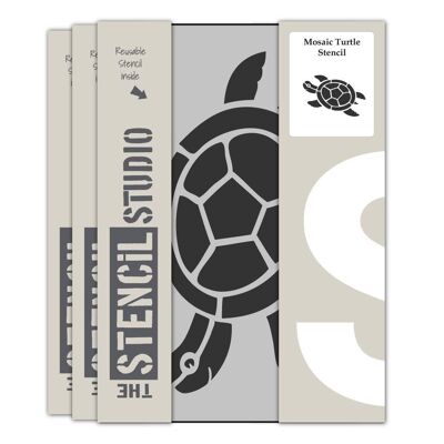 Mosaik-Schildkröten-Schablone