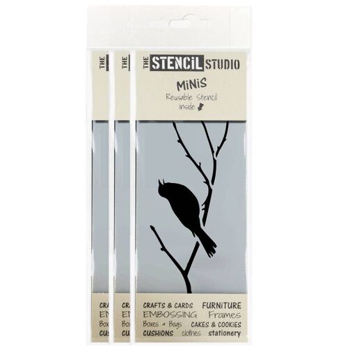 Stencil MiNiS - Blackbird Branch Stencil