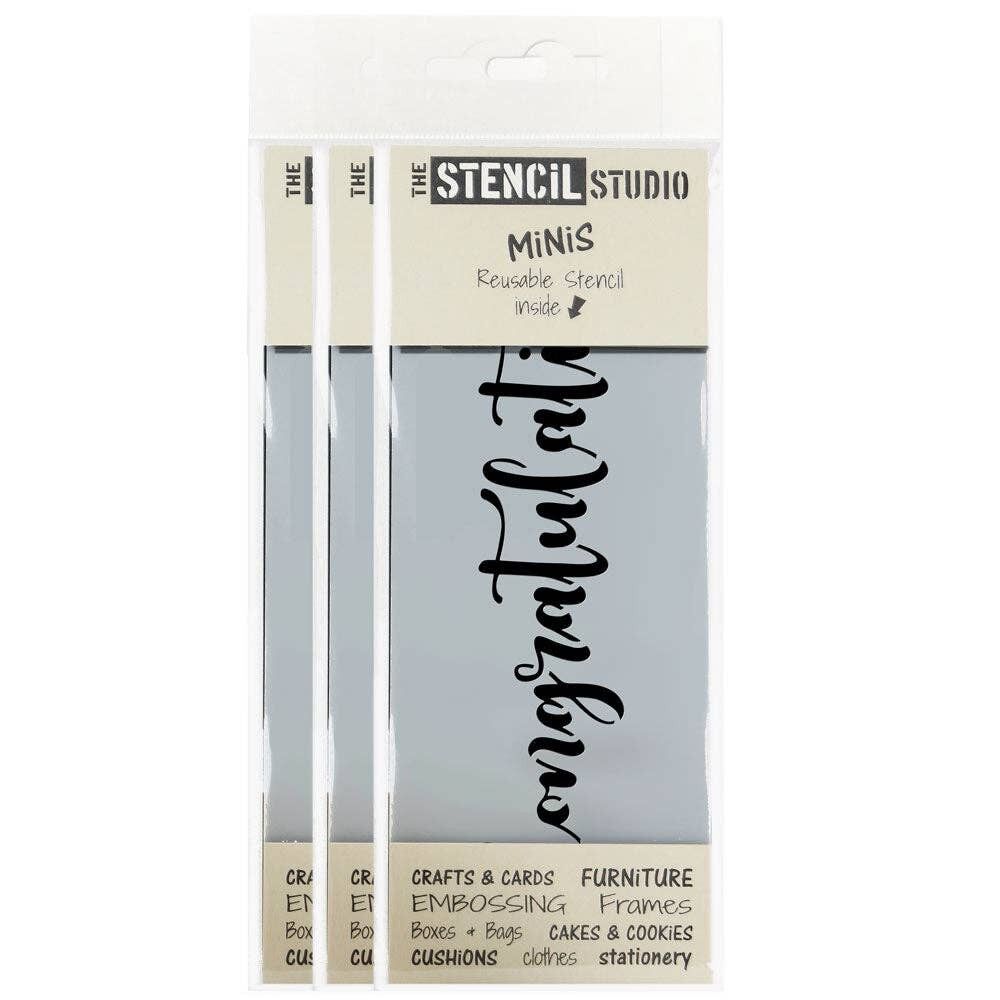Stencil MiNiS - Stencil con testo di congratulazioni