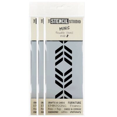 Stencil MiNiS - Stencil con borde Chevron