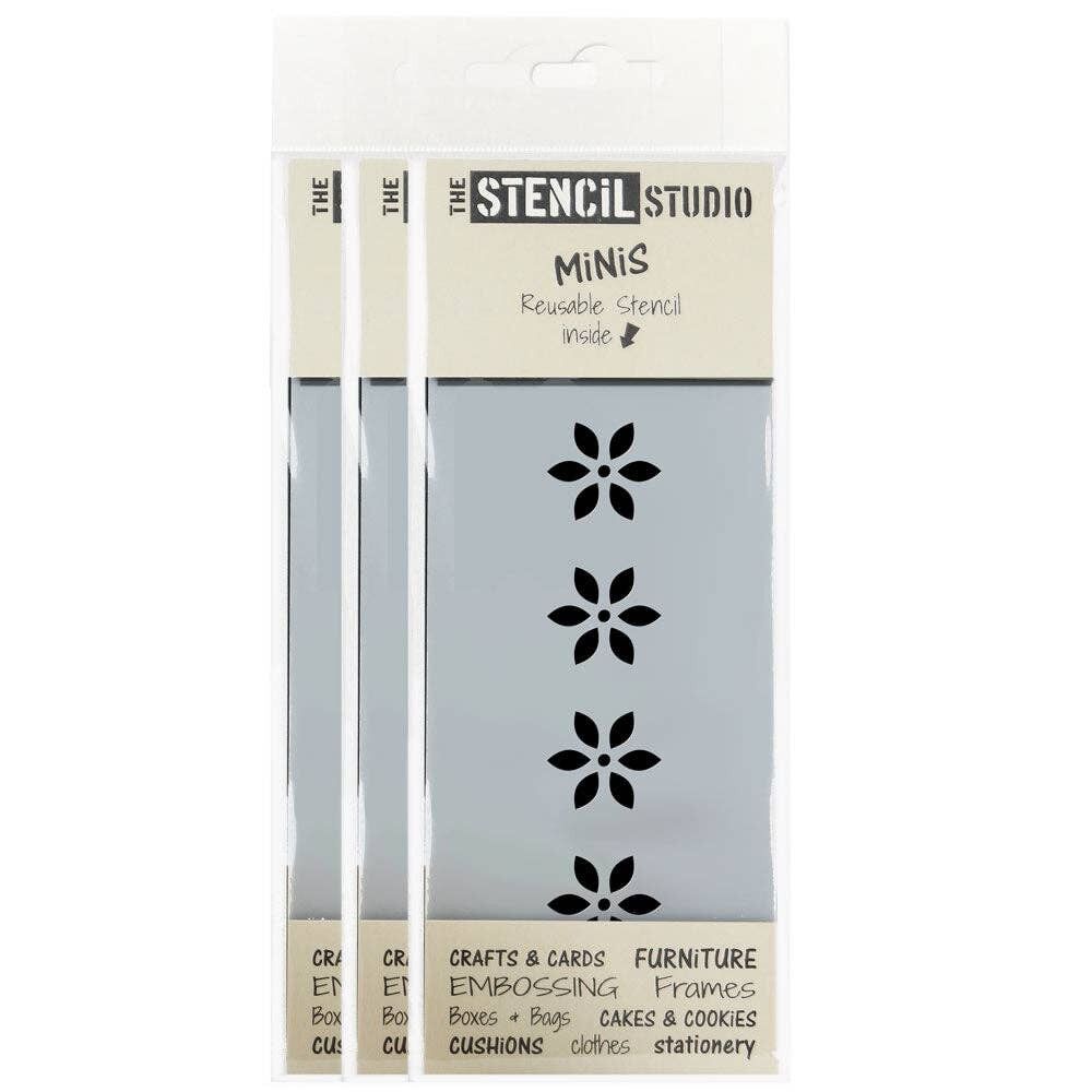 Stencil MiNiS - Stencil bordo fiore nordico