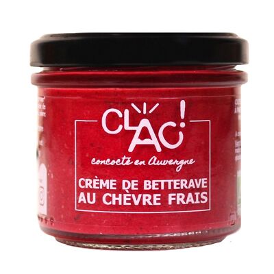 Creme de betterave au chevre frais