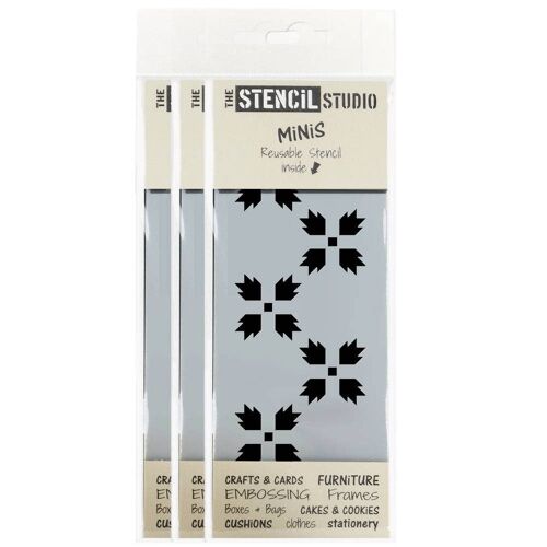 Stencil MiNiS - Carnation Border Stencil