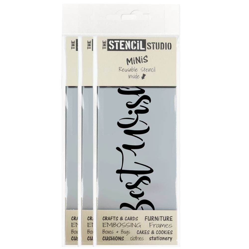 Stencil MiNiS - Pochoir Texte Meilleurs Vœux