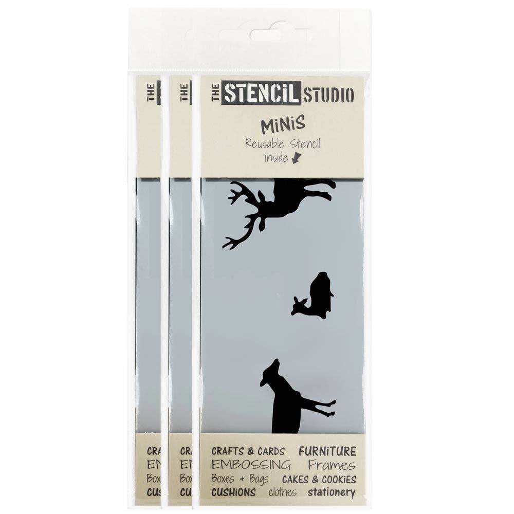 Schablone MiNiS - Schablone der Hirschfamilie