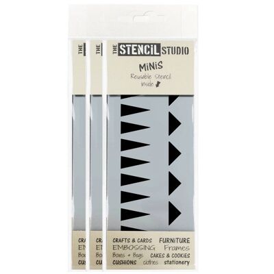 Stencil MiNiS - Triangle Borders Stencil