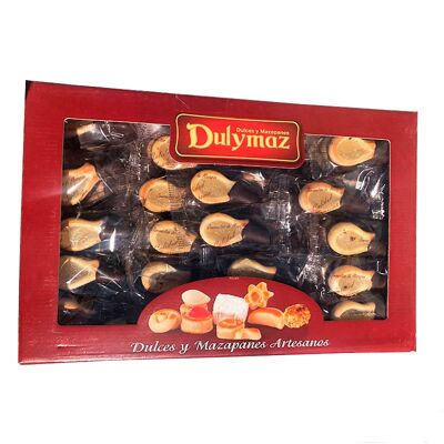 Jamoncitos de mazapan con chocolate , Caja 2 kg.