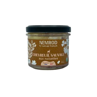 Terrine de chevreuil sauvage aux noisettes
