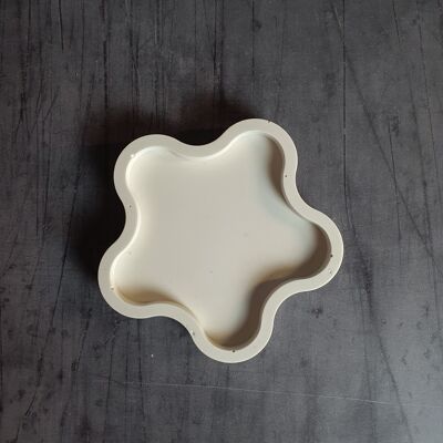 Flower Shaped- Handmade- Off White - Trinket Dish