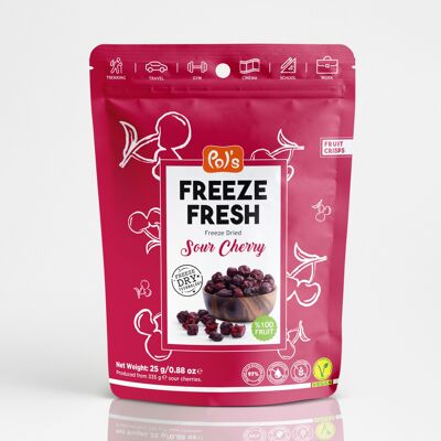 Pol's FREEZE FRESH Freeze Dried Fruit Crisps Sour Cherries 25g