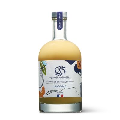 ORGANIC concentrated ginger juice 500ml - NANTES - Alcohol-free