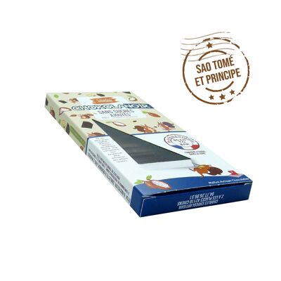 Tavoletta di cioccolato FONDENTE SENZA ZUCCHERO - Bean to Bar - Origine Sao Tomé 70%