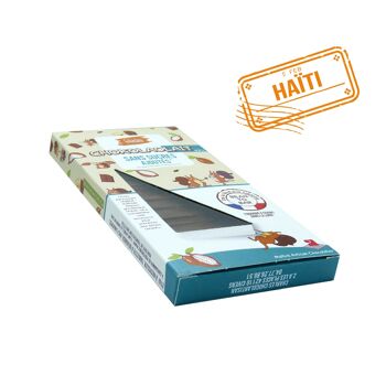 Tablette de chocolat LAIT SANS SUCRES - Bean to Bar - Origine Haïti 47% 2