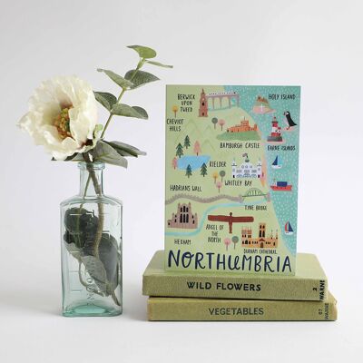 Northumbria Map card