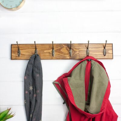 Rustic Coat Holder - 2 Hooks