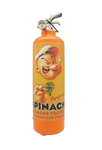 Extincteur Design - Popeye Spinach Orange 1