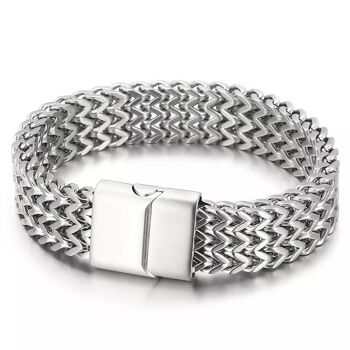 Bracelet homme | bracelet femme | acier inoxydable 316L à usage intensif | longueur 23cm 4