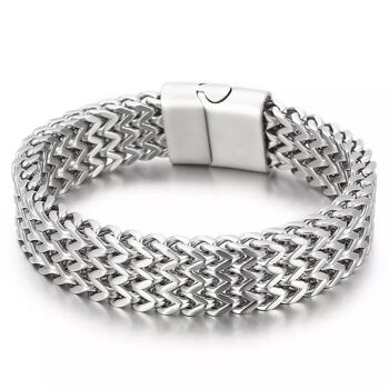 Bracelet homme | bracelet femme | acier inoxydable 316L à usage intensif | longueur 23cm 5