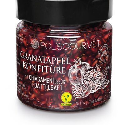 POL'S GOURMET pomegranate jam with chia seeds 284g