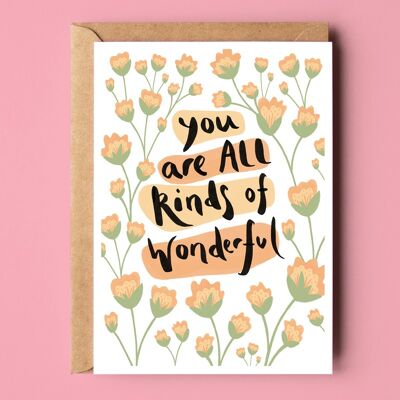 All Kinds of Wonderful Recycled Card