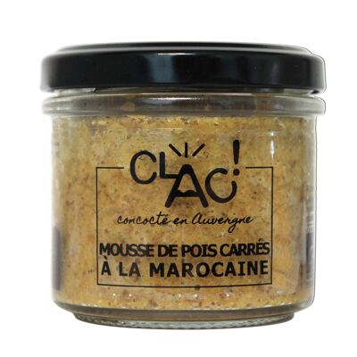 Mousse de pois carres a la marocaine