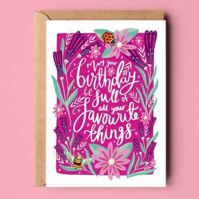 Birthday of Favourite Things Recycled Card