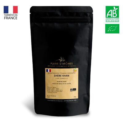 Café Indonésie SHERE KHAN Bio - Grains - 250g ou 1kg