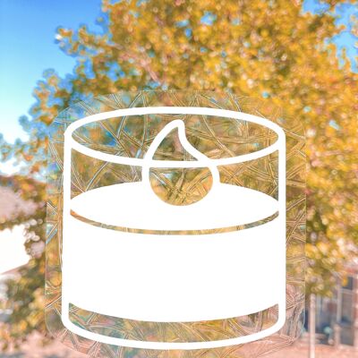 Reusable Candle Suncatcher | Autumn | Rainbow Maker Decal