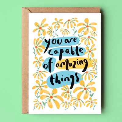 Capable of Amazing Things Recycled Card