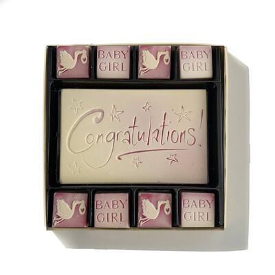Chocolate Congratulations Baby Girl Gift
