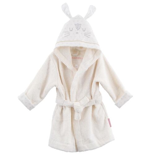 Peignoir enfant lapin Pompom