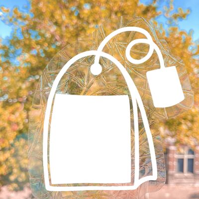 Reusable Tea Bag Suncatcher | Autumn | Rainbow Maker Decal