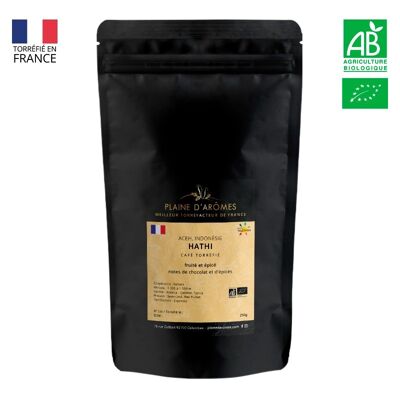 Café Indonésie HATHI Bio - Grains - 250g ou 1kg