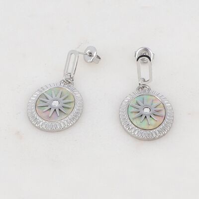 Stelyana earrings - White silver
