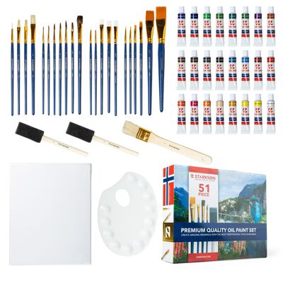 Set da pittura da 51 pezzi