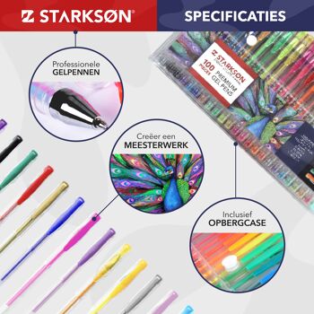 Stylos à paillettes et stylos gel 2