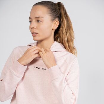 SWEAT-SHIRT FEMME - SNATCH - Rose Chiné 3