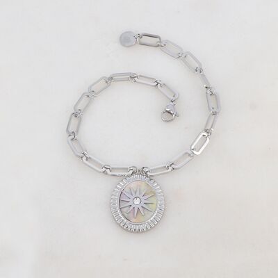 Pulsera Stelyana - plata blanca