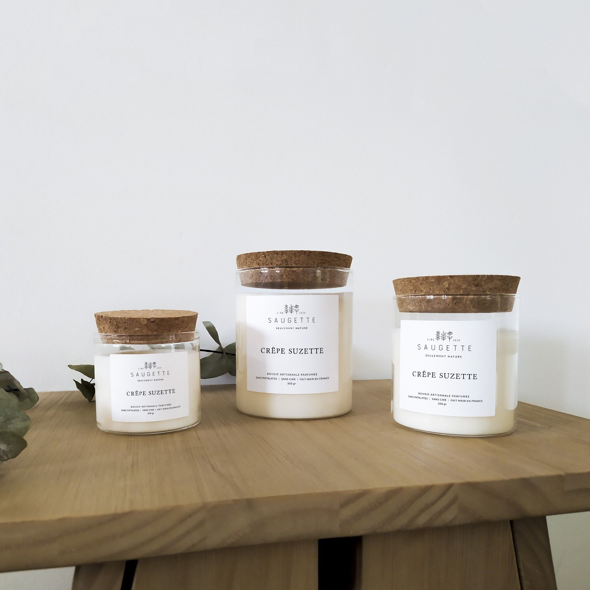 Crêpe suzette - Handmade candle scented with natural soy wax