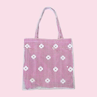 Le totebag upcycling rose
