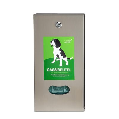 Dispenser for gassibles made of stainless steel